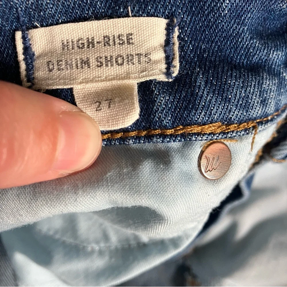 Madewell Blue Denim Jean Shorts - Picture 3 of 5